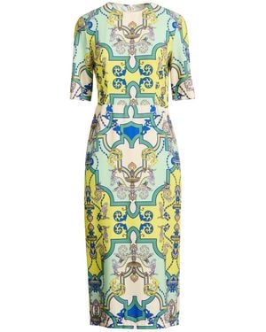 Imperial Light Midi Dress Polyester, Elastane - Green
