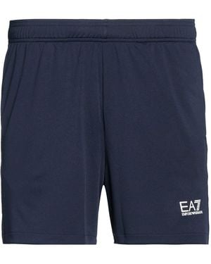 EA7 Midnight Shorts & Bermuda Shorts Polyester - Blue