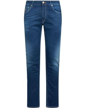 Hand Picked Jeans Cotton, Elastomultiester, Elastane - Blue