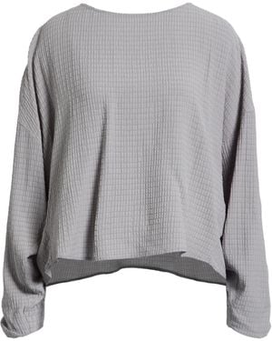 Emporio Armani Top Lyocell, Viscose, Polyester, Elastane - Grey