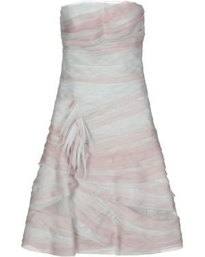 Ermanno Scervino Light Mini Dress Silk, Polyamide, Elastane - Gray