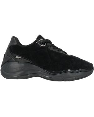 Emporio Armani Trainers Textile Fibres, Leather - Black