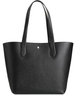 Montblanc Shoulder Bag Leather - Black