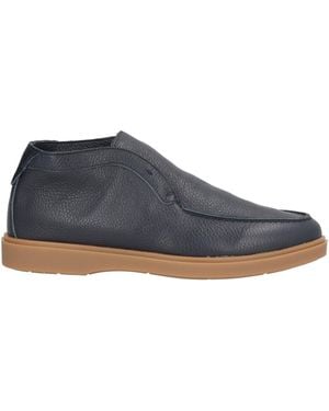 Andrea Ventura Firenze Midnight Ankle Boots Leather - Blue