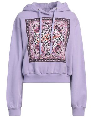 Just Cavalli Lilac Sweatshirt Cotton - Purple