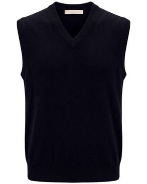 Original Vintage Style Midnight Jumper Virgin Wool - Blue
