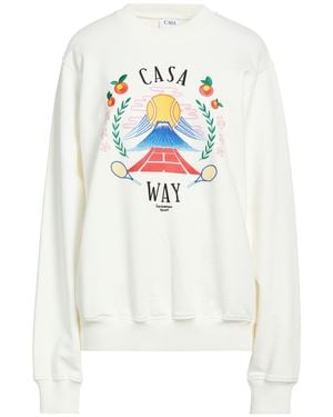 CASABLANCA Sweatshirt Organic Cotton - White