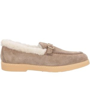 Doucal's Taupe Loafers Calfskin - Grey