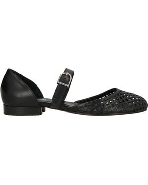 DURAZZI MILANO Ballet Flats Leather - Black