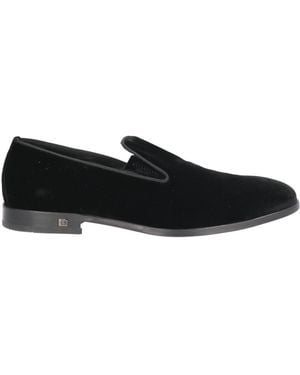 Baldinini Loafers Textile Fibers - Black
