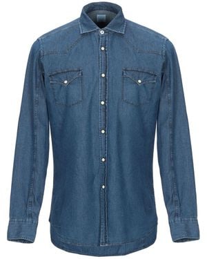 Alessandro Gherardi Denim Shirt Cotton - Blue