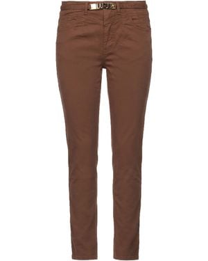Liu Jo Pants Cotton, Elastane - Brown