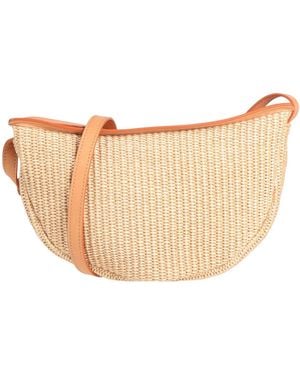 Mansur Gavriel Moon -- Sand Cross-Body Bag Cotton, Polyamide, Cow Leather - White