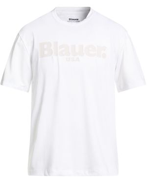 Blauer T-Shirts - White