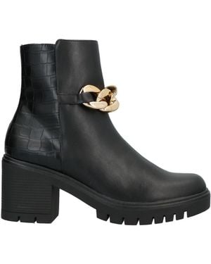 Exe' Ankle Boots Textile Fibers - Black