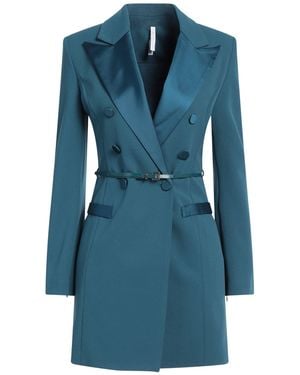 Imperial Deep Mini Dress Polyester, Elastane - Blue