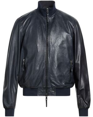 Bully Midnight Jacket Leather - Blue