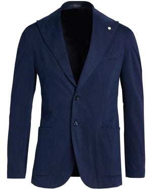 L.B.M. 1911 Blazer Modal, Cotton, Elastane - Blue