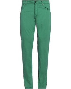 Marco Pescarolo Trousers Cotton, Silk, Elastane - Green