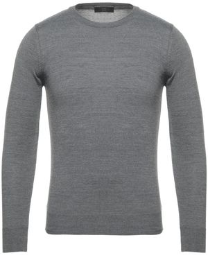 Vneck Jumper Wool, Polyacrylic - Grey
