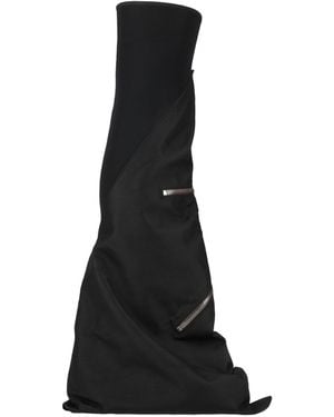 Rick Owens Boot Textile Fibers - Black