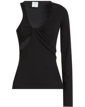 Courreges Top Viscose, Elastane - Black
