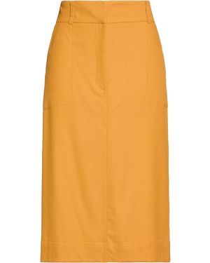 Niu Midi Skirt Polyester, Viscose, Wool, Elastane - Orange