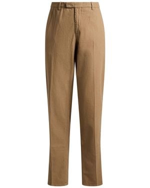 Boglioli Camel Pants Cotton, Linen - Natural