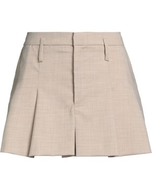ViCOLO Mini Skirt Polyester, Viscose, Elastane - Natural