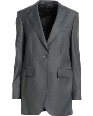 Gabriele Pasini Charcoal Blazer Virgin Wool - Black