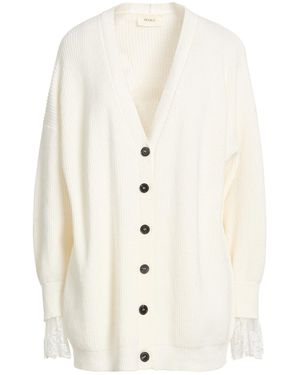 ViCOLO Cardigan Viscose, Polyamide, Wool, Cashmere - White