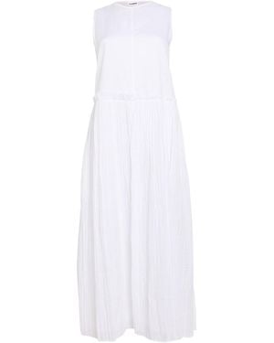 Jil Sander Midi Dress Cotton - White