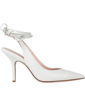 Anna F. Court Shoes Leather - White