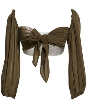Philosophy Di Lorenzo Serafini Military Top Polyamide - Green