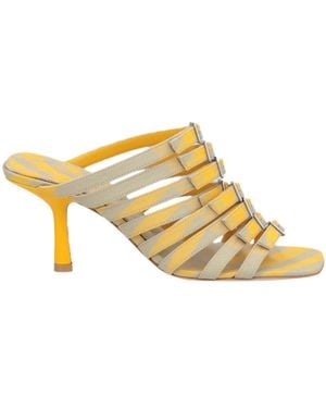 Burberry Sandals Textile Fibers - Metallic
