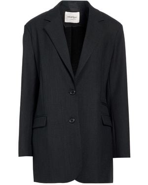 Ottod'Ame Charcoal Blazer Polyester, Wool, Elastane - Black