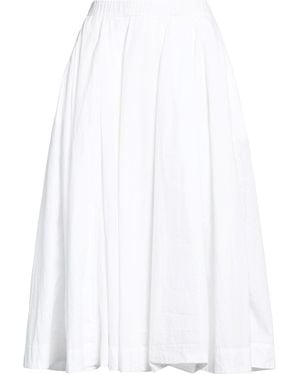 Jucca Midi Skirt Cotton - White