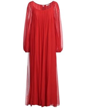 Chloé Maxi Dress Silk - Red