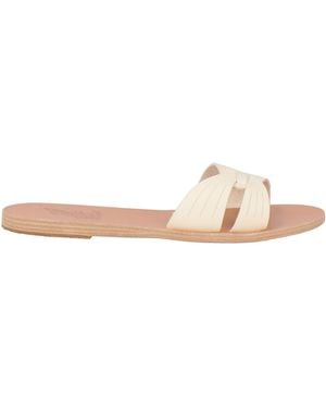 Ancient Greek Sandals Sandals Soft Leather - Natural