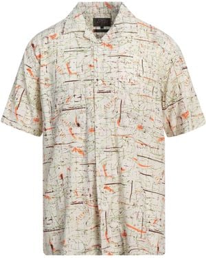 Beams Plus Shirt Rayon, Cotton - White