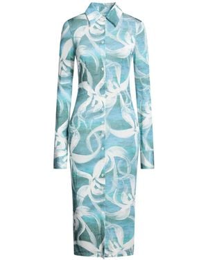 Louisa Ballou Midi Dress - Blue