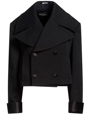 Dolce & Gabbana Jacket Virgin Wool, Silk, Elastane, Polyester - Black