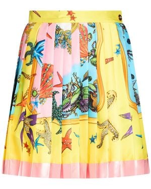 Versace Mini Skirt Polyester - Yellow