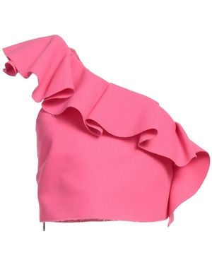 MSGM Fuchsia Top Polyester, Viscose, Elastane - Pink