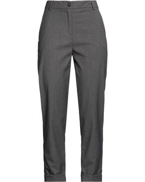 Manila Grace Pants Polyester, Viscose, Wool, Elastane - Gray