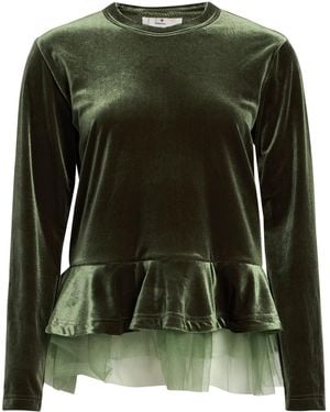 Comme des Garçons Top Polyester, Polyurethane - Green