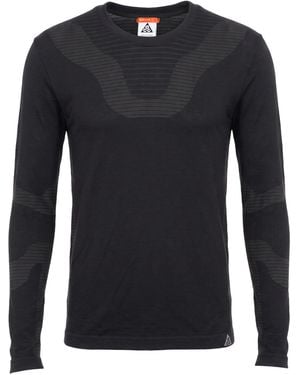 Nike T-Shirt Nylon, Wool, Polyester, Elastane, Polypropylene - Blue