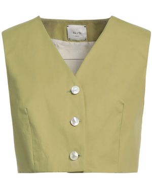 Alysi Tailored Vest Cotton - Green