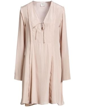 Alysi Crème Mini Dress Silk - Pink