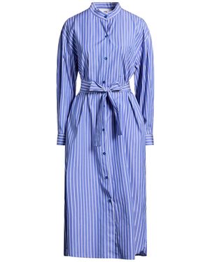 SOLOTRE Midi Dress Cotton - Blue